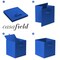 Casafield Set of 12 Collapsible Fabric Cube Storage Bins - 11" Foldable Cloth Baskets for Shelves, Cubby Organizers & More